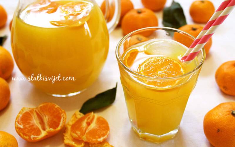 Domaći sok od mandarina